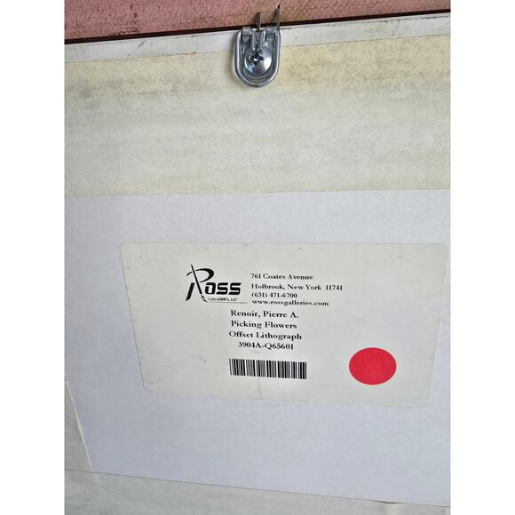 Vintage Pierre-Auguste Renoir Picking Flowers Custom Framed Print - Picture 6 of 6